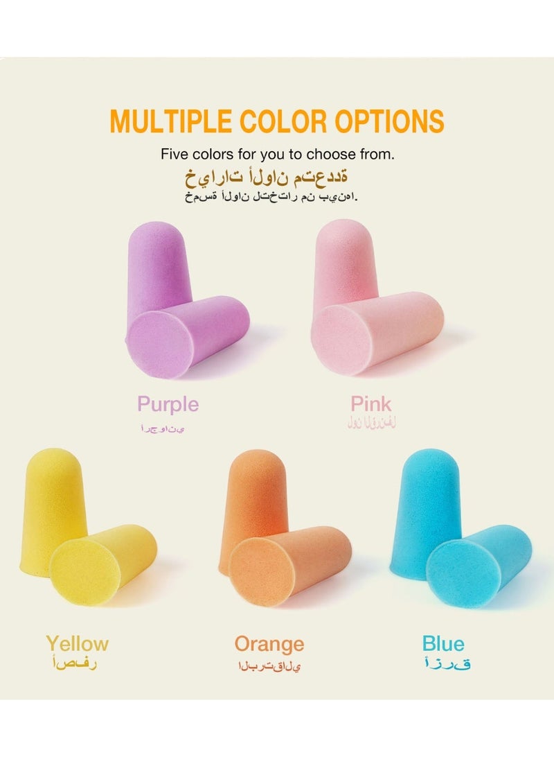 EARMOR E01 Yellow Sleep Earplugs, Exclusive design patented products, S or M Single Size Pack (5 Pairs), 36dB SNR ,59dB NRR, 60s Slow Rebound, Side Sleeper Comfort, Latex & PVC Free, Low Odor Comfortable Sleeping Earplugs Foam Noise Reduction Hearing Protection Ear Plugs,Six Color to Chose,Unisex - Image 5